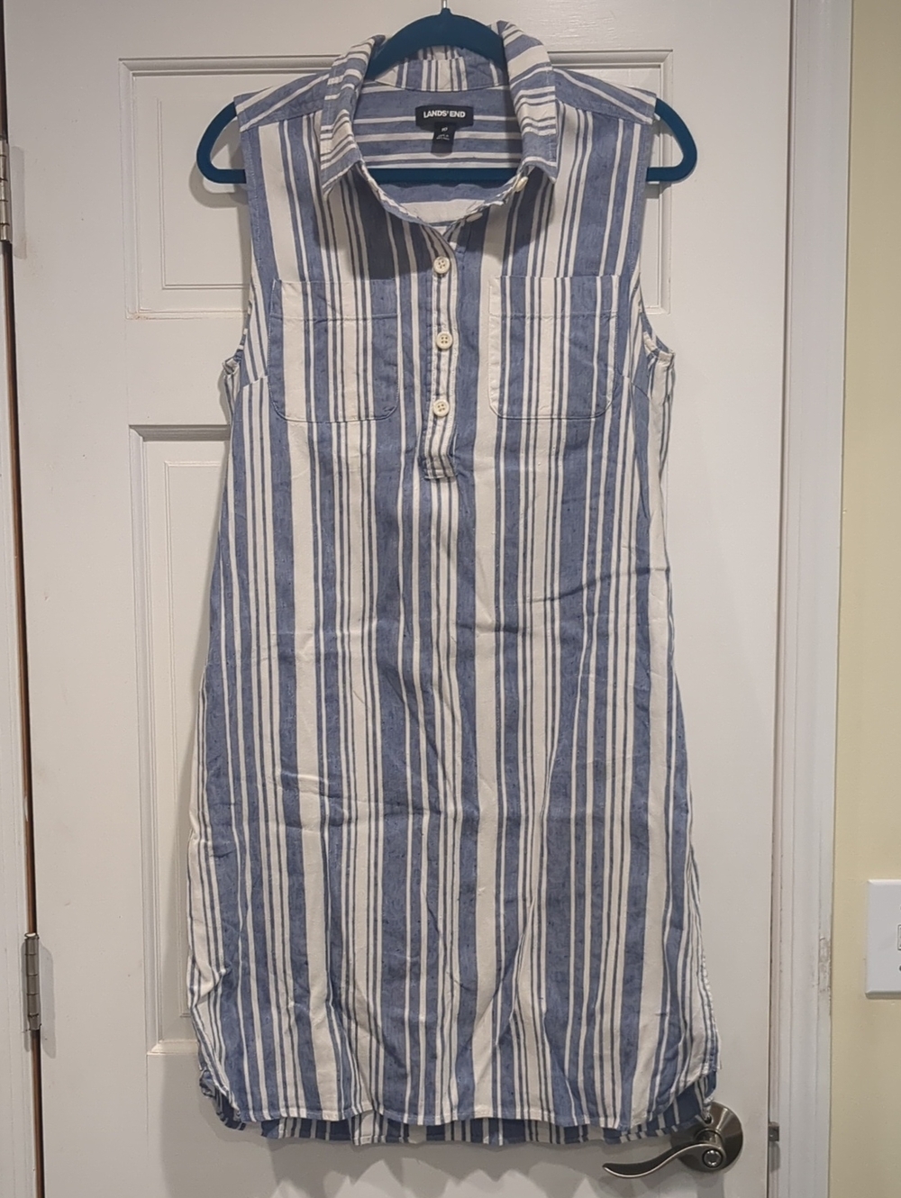 Lands' End Button Up Summer Dress